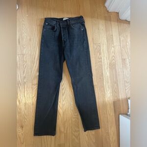 Agolde women’s black cropped ankle Jeans